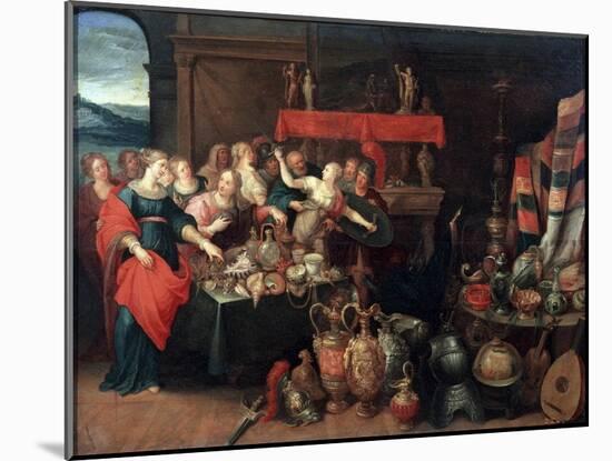 Achilles Recognized, 1620S-Frans Francken II-Mounted Giclee Print