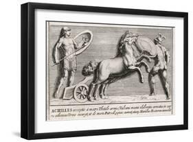 Achilles Rejoins the Fighting and Confronts Hector-Pietro Santi Bartoli-Framed Art Print