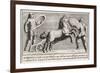 Achilles Rejoins the Fighting and Confronts Hector-Pietro Santi Bartoli-Framed Premium Giclee Print