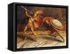 Achillies and Hercules, 1923-1926-Sascha Schneider-Framed Stretched Canvas