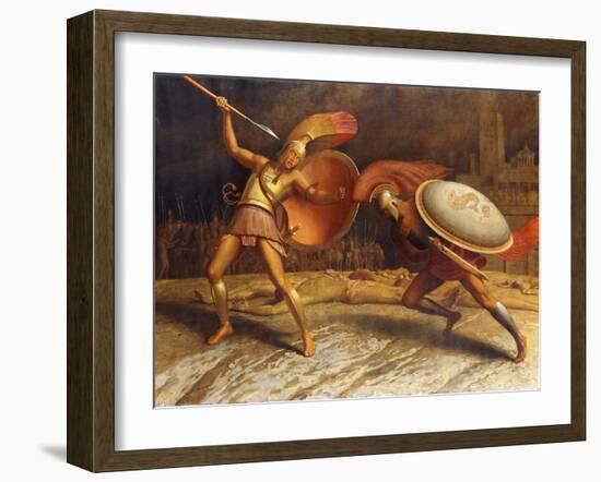 Achillies and Hercules-Sascha Schneider-Framed Giclee Print