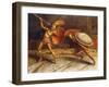 Achillies and Hercules-Sascha Schneider-Framed Giclee Print