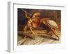 Achillies and Hercules-Sascha Schneider-Framed Giclee Print