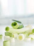 Spring Onions, Whole and Sliced-Achim Sass-Photographic Print