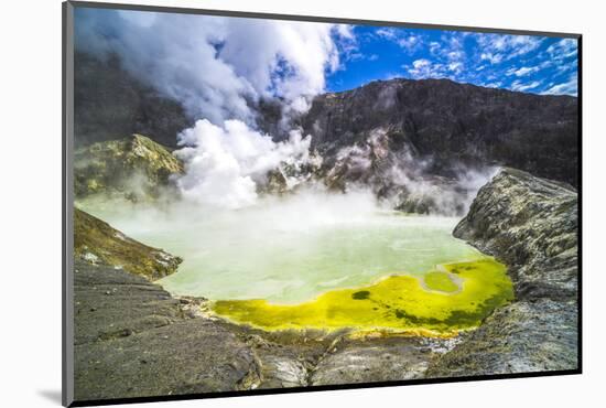Acid Crater Lake, White Island Volcano, an Active Volcano in the Bay of Plenty-Matthew Williams-Ellis-Mounted Photographic Print