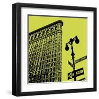 Acid Flatiron-Erin Clark-Framed Giclee Print