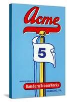 Acme 5 Broom Label-null-Stretched Canvas