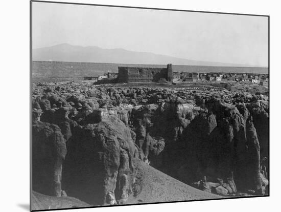 Acoma from the South-Edward S. Curtis-Mounted Photographic Print