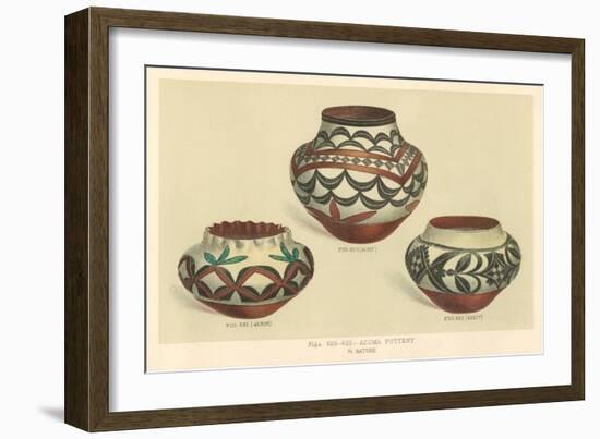 Acoma Pottery-null-Framed Art Print