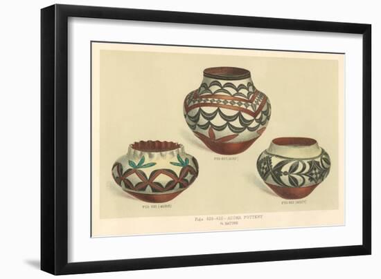 Acoma Pottery-null-Framed Art Print