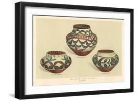 Acoma Pottery-null-Framed Art Print