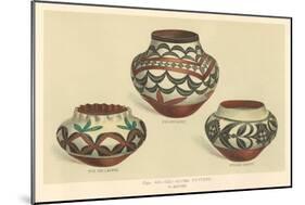 Acoma Pottery-null-Mounted Art Print