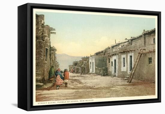 Acoma Pueblo Scene, New Mexico-null-Framed Stretched Canvas