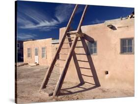 Acoma Pueblo, Sky City, New Mexico, USA-Walter Bibikow-Stretched Canvas
