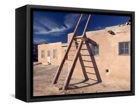 Acoma Pueblo, Sky City, New Mexico, USA-Walter Bibikow-Framed Stretched Canvas