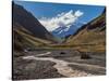 Aconcagua Mountain and Horcones River, Aconcagua Provincial Park, Central Andes, Mendoza Province, -Karol Kozlowski-Stretched Canvas