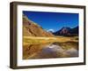 Aconcagua Mountain reflecting in the Espejo Lagoon, Aconcagua Provincial Park, Central Andes, Mendo-Karol Kozlowski-Framed Photographic Print