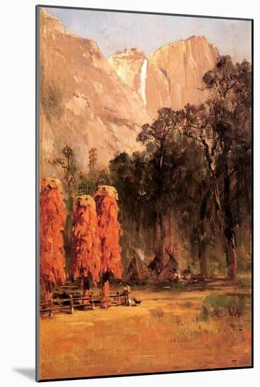 Acorn Granaries of the Piute Indians, C.1873-Thomas Hill-Mounted Giclee Print