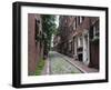 Acorn Street, Beacon Hill, Boston, Massachusetts, USA-Amanda Hall-Framed Photographic Print
