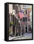 Acorn Street, Beacon Hill, Boston, Massachusetts, USA-Walter Bibikow-Framed Stretched Canvas