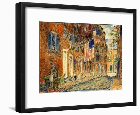 Acorn Street, Boston, 1919-Childe Hassam-Framed Giclee Print