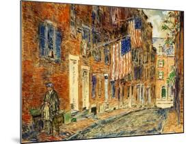 Acorn Street, Boston, 1919-Childe Hassam-Mounted Giclee Print