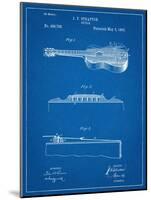 Acoustic Guitar Patent-null-Mounted Art Print