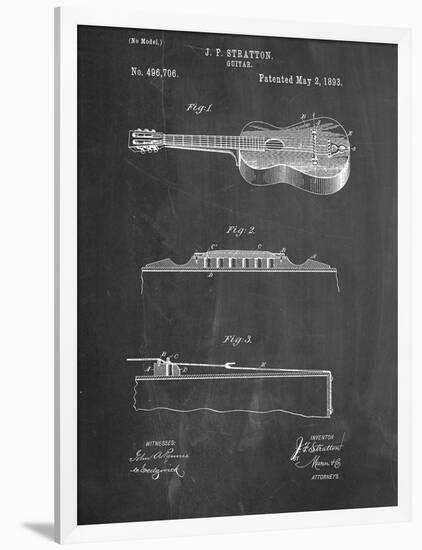 Acoustic Guitar Patent-null-Framed Premium Giclee Print