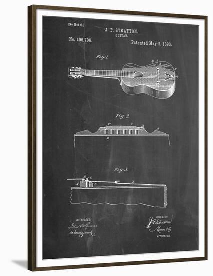 Acoustic Guitar Patent-null-Framed Premium Giclee Print