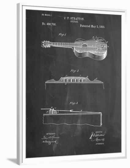 Acoustic Guitar Patent-null-Framed Premium Giclee Print