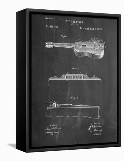 Acoustic Guitar Patent-null-Framed Stretched Canvas