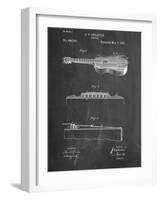 Acoustic Guitar Patent-null-Framed Art Print