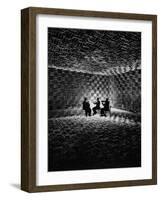 Acoustical Research Room Lined with Glass Fiber Wedges, at Gottingen University-Ralph Crane-Framed Photographic Print