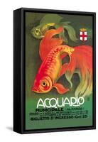 Acquario-Leopoldo Metlicovitz-Framed Stretched Canvas