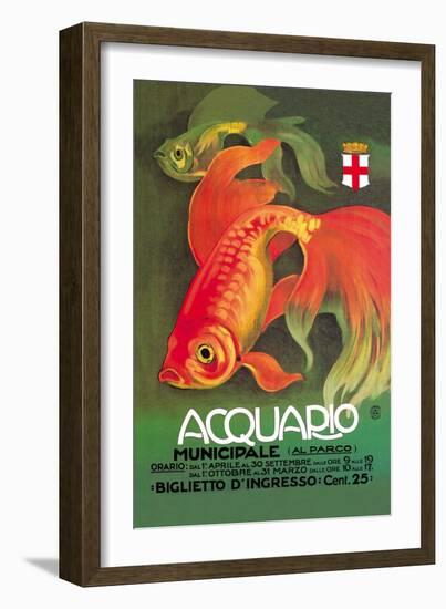 Acquario-Leopoldo Metlicovitz-Framed Art Print