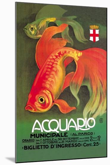 Acquario-Leopoldo Metlicovitz-Mounted Art Print