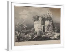 Acqueduc Romain, 1827-Louis Jules Frederic Villeneuve-Framed Giclee Print