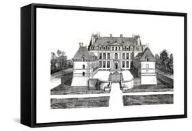 Acqueville, France - Chateau de La Motte-A.H. Payne-Framed Stretched Canvas