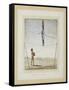 Acrobat on a Tightrope, Drummer Below, C.1820-null-Framed Stretched Canvas