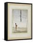 Acrobat on a Tightrope, Drummer Below, C.1820-null-Framed Stretched Canvas