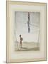 Acrobat on a Tightrope, Drummer Below, C.1820-null-Mounted Giclee Print