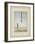 Acrobat on a Tightrope, Drummer Below, C.1820-null-Framed Giclee Print