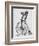 Acrobat Riding Bicycle-null-Framed Giclee Print