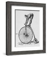 Acrobat Riding Bicycle-null-Framed Giclee Print