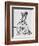 Acrobat Riding Bicycle-null-Framed Giclee Print