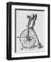 Acrobat Riding Bicycle-null-Framed Giclee Print