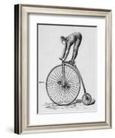 Acrobat Riding Bicycle-null-Framed Giclee Print