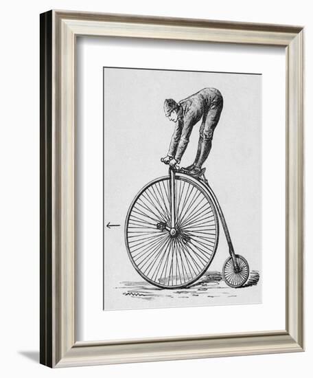 Acrobat Riding Bicycle-null-Framed Giclee Print