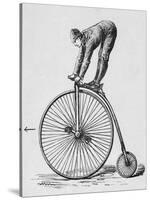 Acrobat Riding Bicycle-null-Stretched Canvas