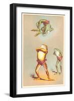 Acrobatic Frog-null-Framed Art Print